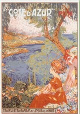 DELLEPIANE carte postale CÔTE d'AZUR  superbe DESSIN    (PLM)