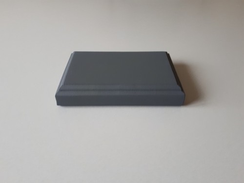 Socle bois peint gris - socle,