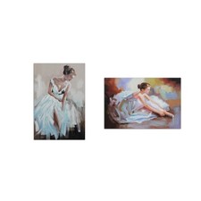 Toile DKD Home Decor Toile Bois MDF 70 x 2,8 x 100 cm