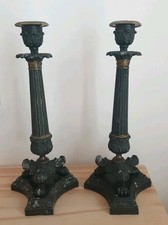 PAIRE DE BOUGEOIRS FLAMBEAUX