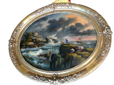 Fixé sous-verre Marine grand