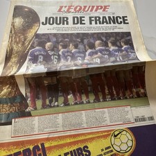 L’ÉQUIPE 12 Juillet 1998 -