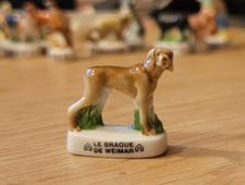 Fève - Chien - Le Braque de Weimar   ---   (Ref. 6124)