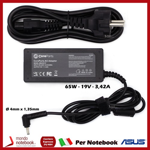 Coreparts chargeur laptop 65w - chargeur,
