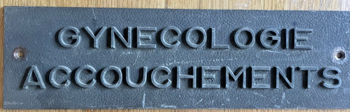 Ancienne plaque cabinet - ancienne,