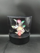 Grande lampe Veilleuse Fleurs fibre optique  Taiwan Kitch Vintage Retro 1980