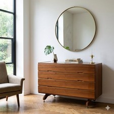 Commode vintage plaquée - commode,