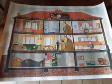  ANCIENNE AFFICHE SCOLAIRE