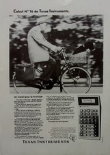 PUBLICITE ADVERTISSING  calculatrice TEXAS INSTRUMENTS TI-57   ANNEE 1982   M506
