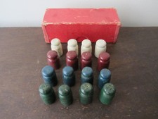 16 Pions en bois pour jeux de