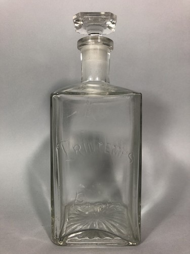 Ancienne carafe publicitaire - ancienne,