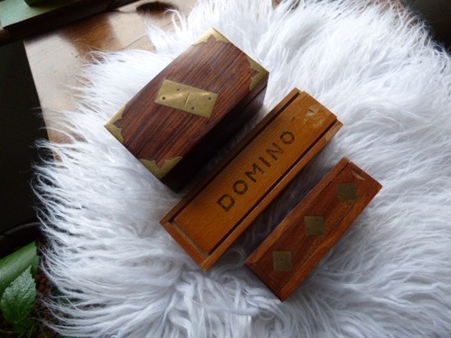 Lot boîtes jeux dominos - 3, de