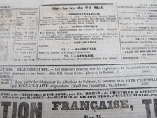 N°2 PUBLICITE de 1840 DAGUERREOTYPE  SUSSE FRERES - EXPERIENCES DU DAGUERREOTYPE