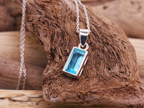 Argent sterling topaze bleu - sterling,