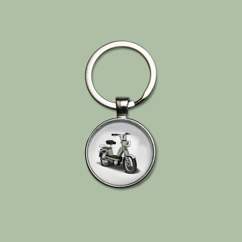 Porte clés mobylette peugeot - porte-clés,