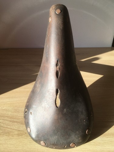 Selle cuir pour vélo de - cuir,
