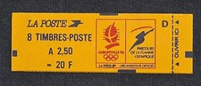 Carnet De 8 Timbres 2715-C1 À 2f50 Albertville. Carnet Fermé. Conf.9
