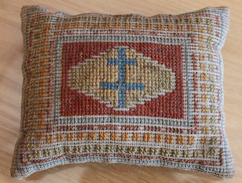 Ancien petit coussin décor - ancien,