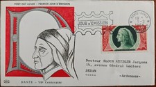 MONACO FDC DANTE 1er jour  1966