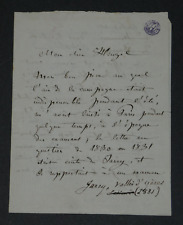 Adrien-Louis BOÏELDIEU -LETTRE AUTOGRAPHE SIGNÉE À HEUGEL-Biographie de son père