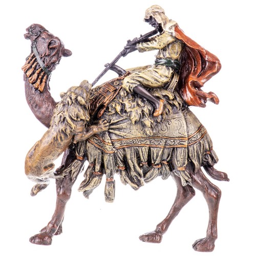 Sculpture bronze chasseur - bronze, un