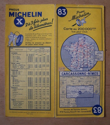 Carte michelin 83 - carte,