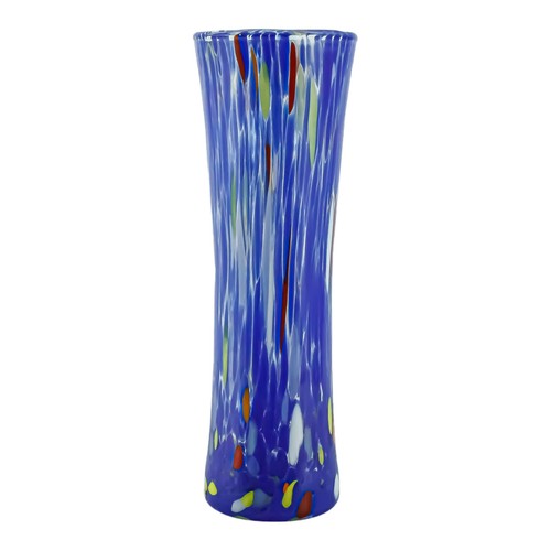 Vase verre murano bleu - murano,
