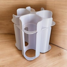 Rangement Blanc 12 pots + 12 couvercles pour yaourtière Multidelices