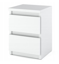 Table de chevet blanche avec