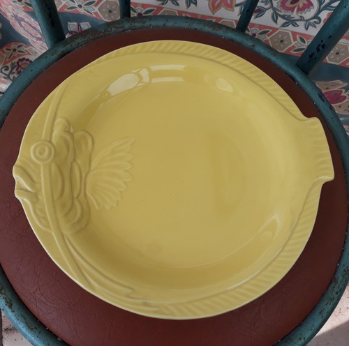Assiette barbotine poisson - assiette,