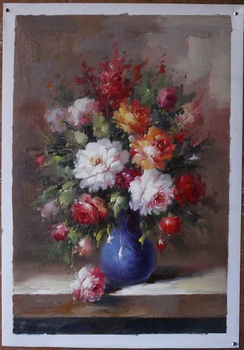 Bouquet roses tableau - bouquet,