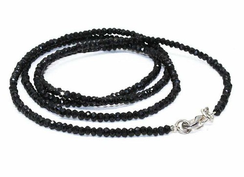 Collier perles pierres - de,