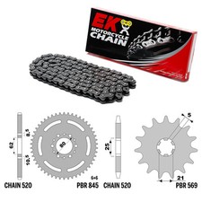 YAMAHA XT 240 - chaîne pignon