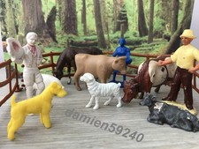 Figurines, Lot Fermière Vintage BRITAINS/MOKAREX animaux Ferme TOOTSIETOYS Farm
