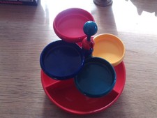 rare .ancien serviteur ou présentoir à gâteaux apéritif 1970.vintage