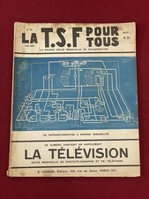 Revue Magazine Livre ancien La TSF pour Tous 1929 Numéro 52