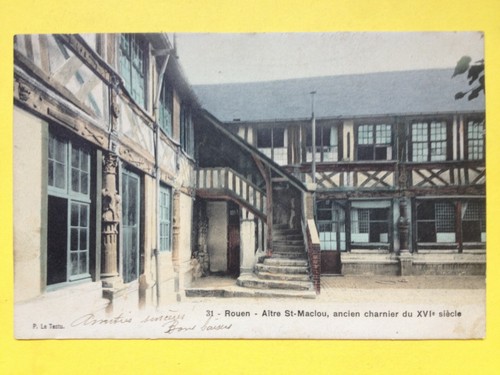 Cpa eccrite 1907 normandie - en,