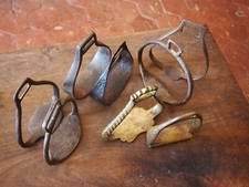 lot de 8 étriers du 1er empire à 1914 dont 2 en cuivre