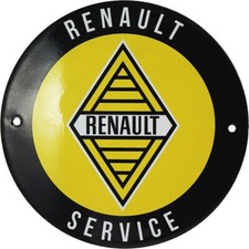 plaque émaillée : RENAULT