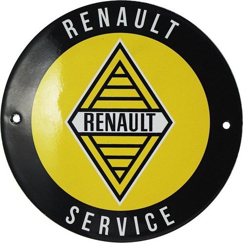 Plaque émaillée renault - plaque, :