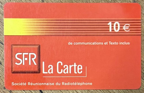 Réunion sfr carte - carte, 10€
