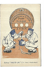 MILITAIRE ILLUSTRATION HUMORISTIQUE  LE TONNEAU DE LA CLASSE