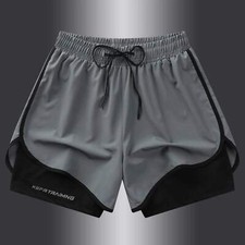 Men's Summer Hot-selling Anti-exposure Double-layer Sports Casual Shorts Running