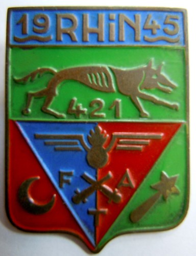 Insigne artillerie 1945 - artillerie,