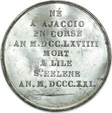 O5959 Rare Médaille Uniface Napoleon I 1769 1821 Corse Baron Desnoyers SPL