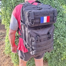 Sac dos tactique noir - 50,