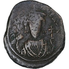 [#348512] Phocas, Æ, 605-606, Nicomedia, BC+, Bronce, Sear:659