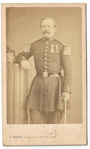Cdv photo officier - cdv,