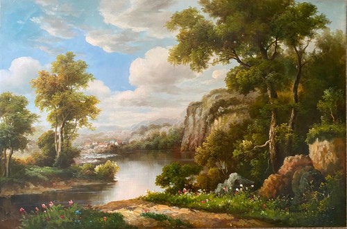 Riverside village harbeth - riverside, by