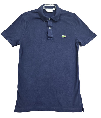 Polo lacoste slim - slim, bleu